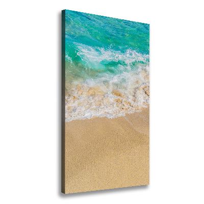 Verticale foto op canvas Strand en zee