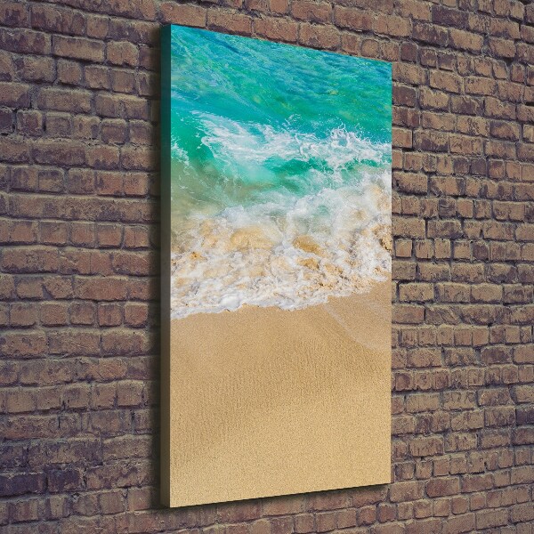 Verticale foto op canvas Strand en zee