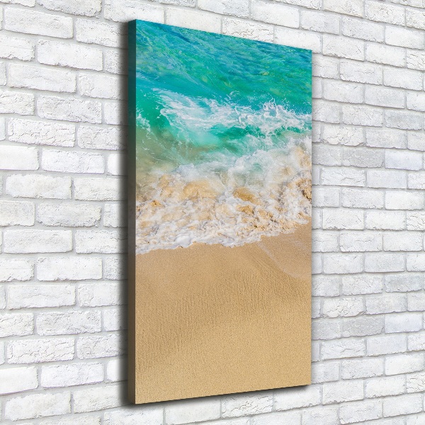 Verticale foto op canvas Strand en zee