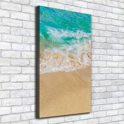 Verticale foto op canvas Strand en zee