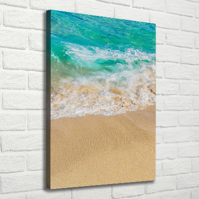 Verticale foto op canvas Strand en zee