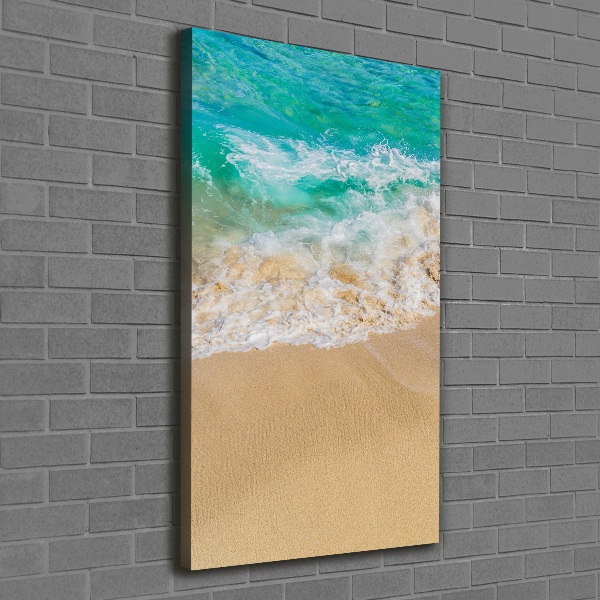 Verticale foto op canvas Strand en zee
