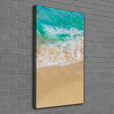 Verticale foto op canvas Strand en zee