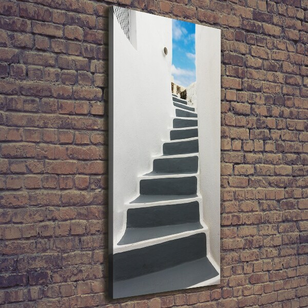 Verticaal canvasschilderij Santorini, Griekenland