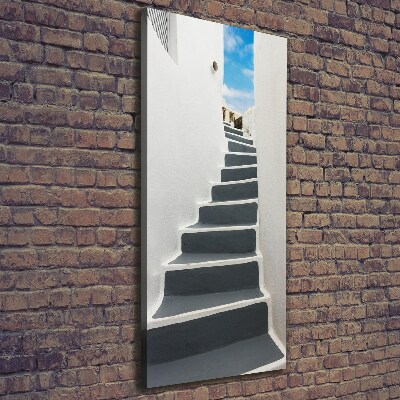 Verticaal canvasschilderij Santorini, Griekenland