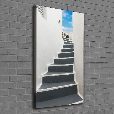 Verticaal canvasschilderij Santorini, Griekenland