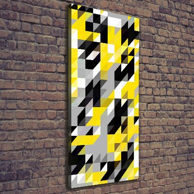 Verticaal schilderij op canvas Geometrische achtergrond