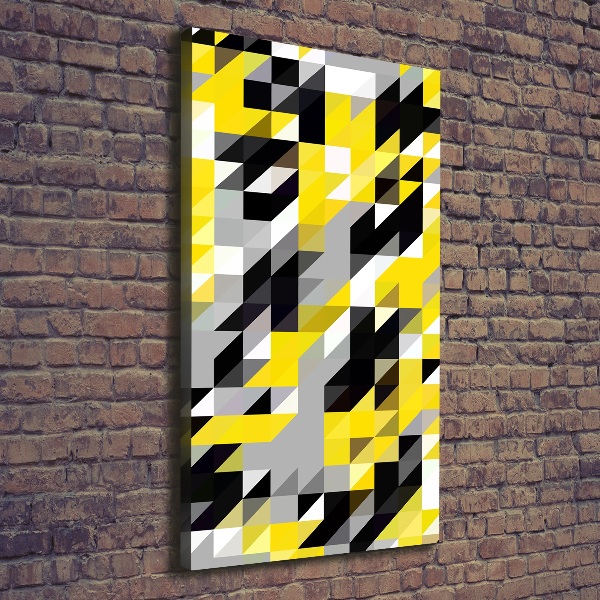 Verticaal schilderij op canvas Geometrische achtergrond