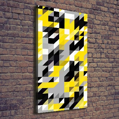 Verticaal schilderij op canvas Geometrische achtergrond