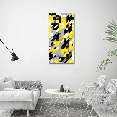 Verticaal schilderij op canvas Geometrische achtergrond