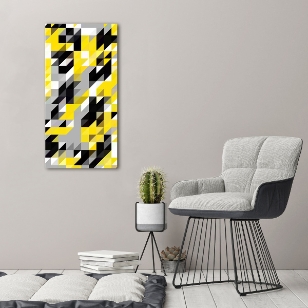 Verticaal schilderij op canvas Geometrische achtergrond
