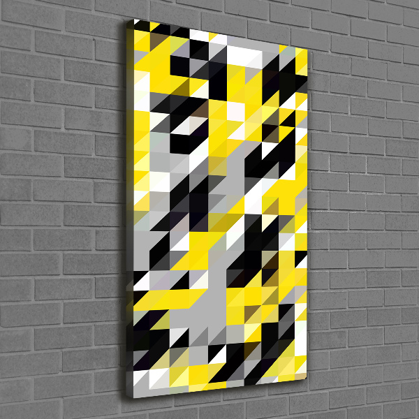 Verticaal schilderij op canvas Geometrische achtergrond