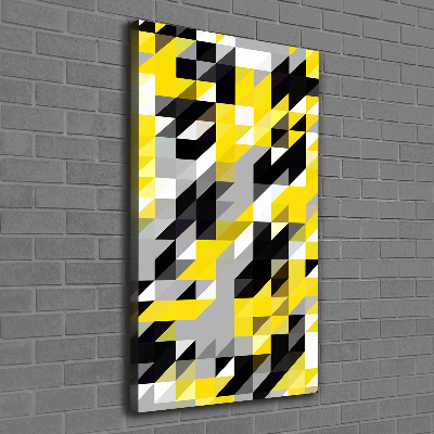 Verticaal schilderij op canvas Geometrische achtergrond