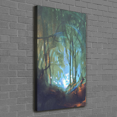 Verticale foto op canvas Mystiek bos
