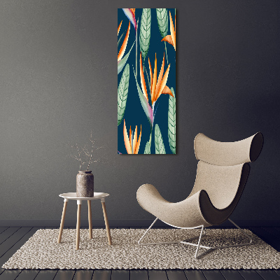 Verticale canvasfoto Strelitzia reginae