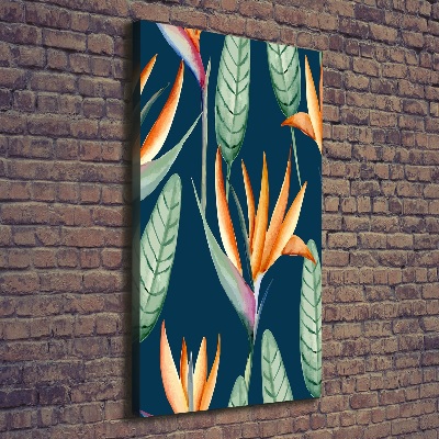 Verticale canvasfoto Strelitzia reginae