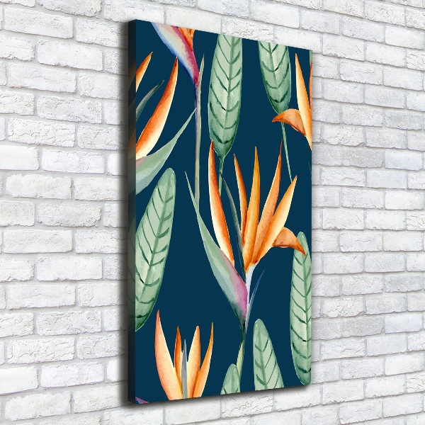 Verticale canvasfoto Strelitzia reginae