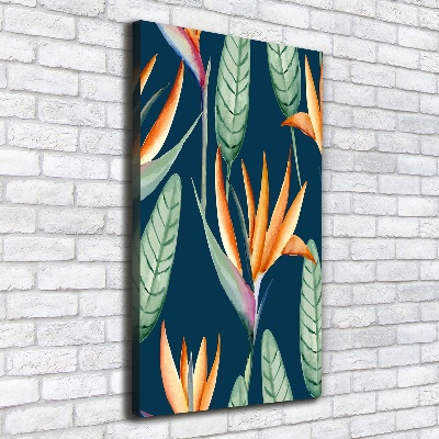 Verticale canvasfoto Strelitzia reginae
