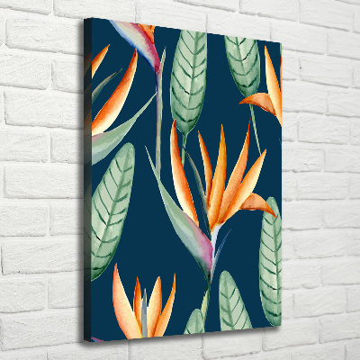 Verticale canvasfoto Strelitzia reginae