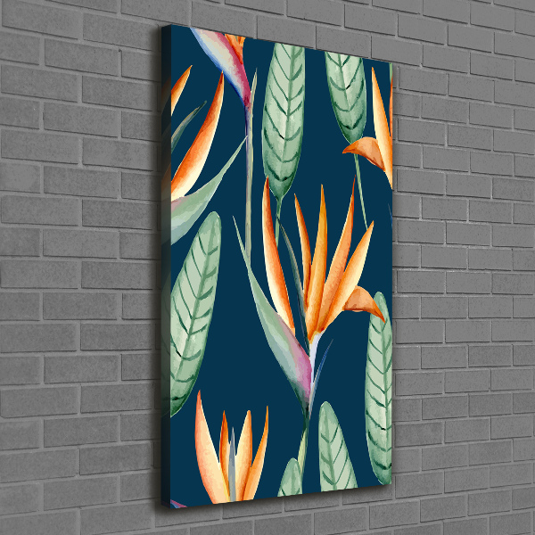 Verticale canvasfoto Strelitzia reginae