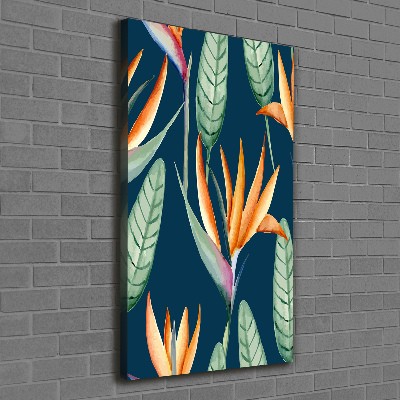 Verticale canvasfoto Strelitzia reginae