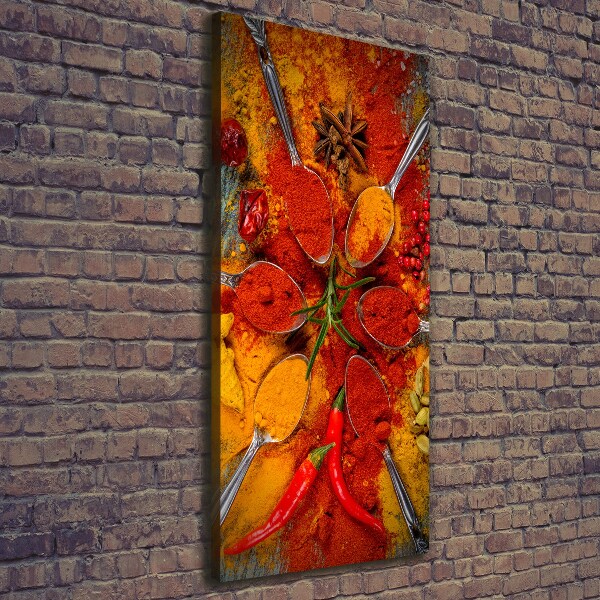 Verticaal canvasschilderij Specerijen