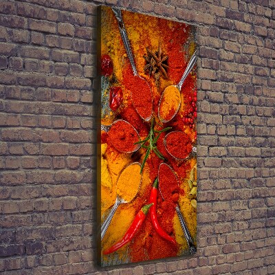 Verticaal canvasschilderij Specerijen