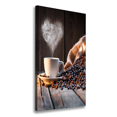 Verticale foto op canvas Een kopje koffie