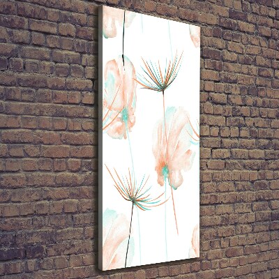 Verticale foto op canvas Wilde bloemen