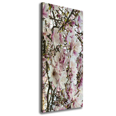 Verticale foto op canvas Magnolia bloemen