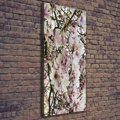 Verticale foto op canvas Magnolia bloemen