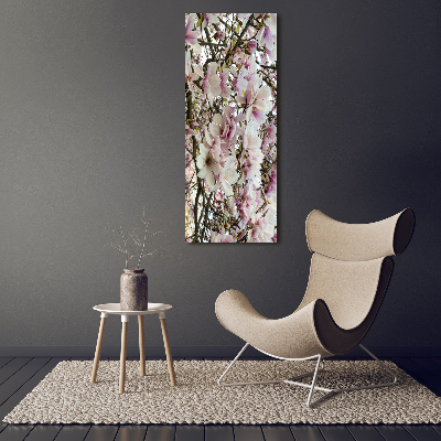 Verticale foto op canvas Magnolia bloemen