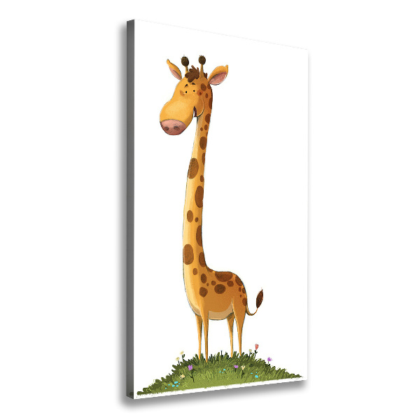 Verticale canvasfoto Giraffe