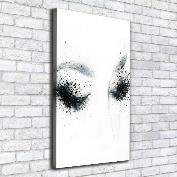 Verticaal schilderij op canvas Make-up
