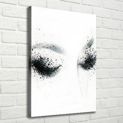 Verticaal schilderij op canvas Make-up