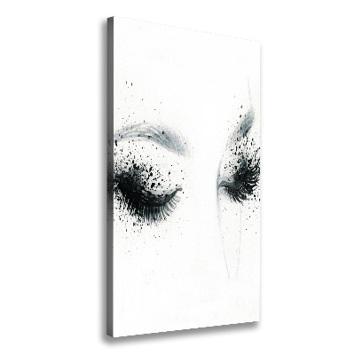 Verticaal schilderij op canvas Make-up