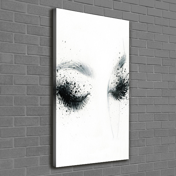 Verticaal schilderij op canvas Make-up