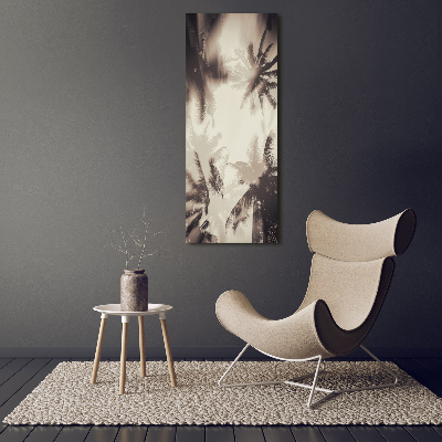 Verticale foto op canvas Palmbomen