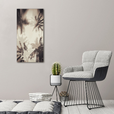 Verticale foto op canvas Palmbomen