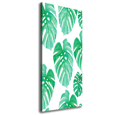 Verticaal canvasschilderij Monstera