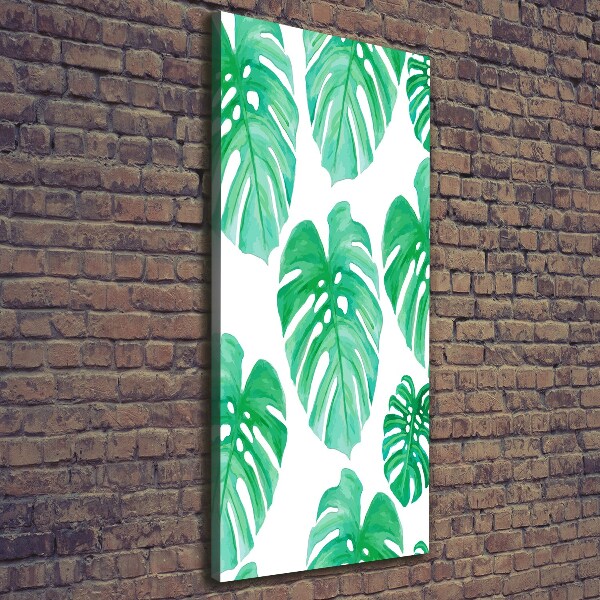 Verticaal canvasschilderij Monstera