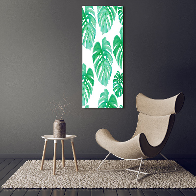 Verticaal canvasschilderij Monstera