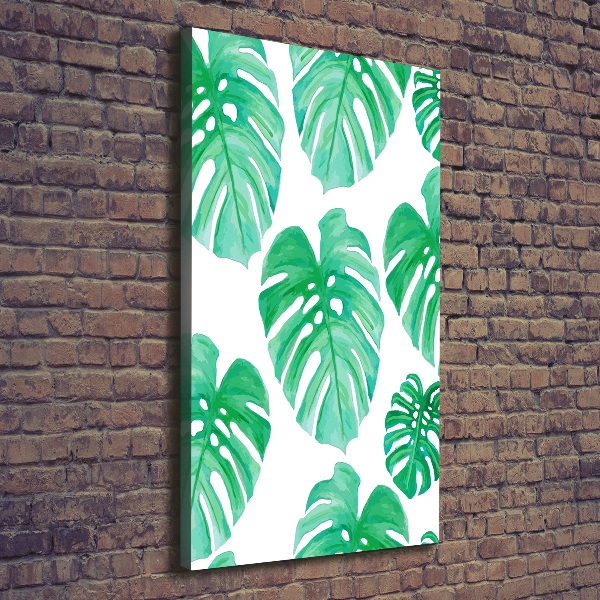 Verticaal canvasschilderij Monstera