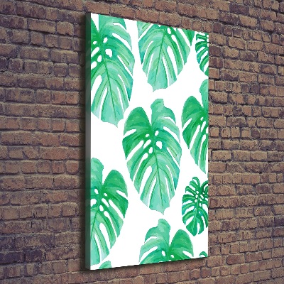 Verticaal canvasschilderij Monstera