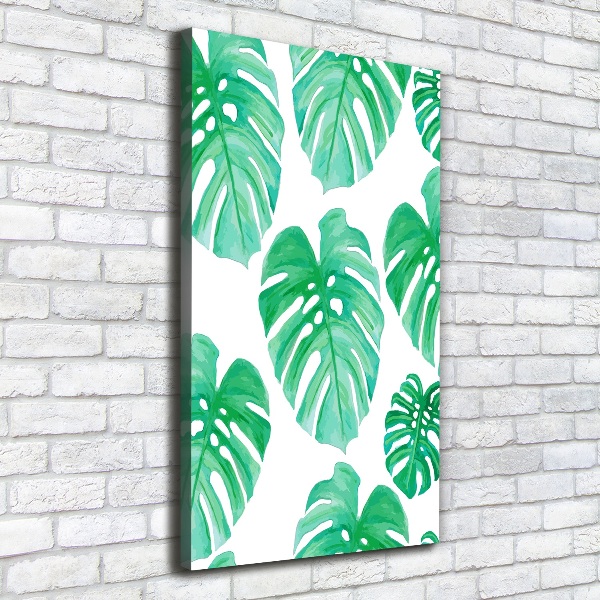 Verticaal canvasschilderij Monstera