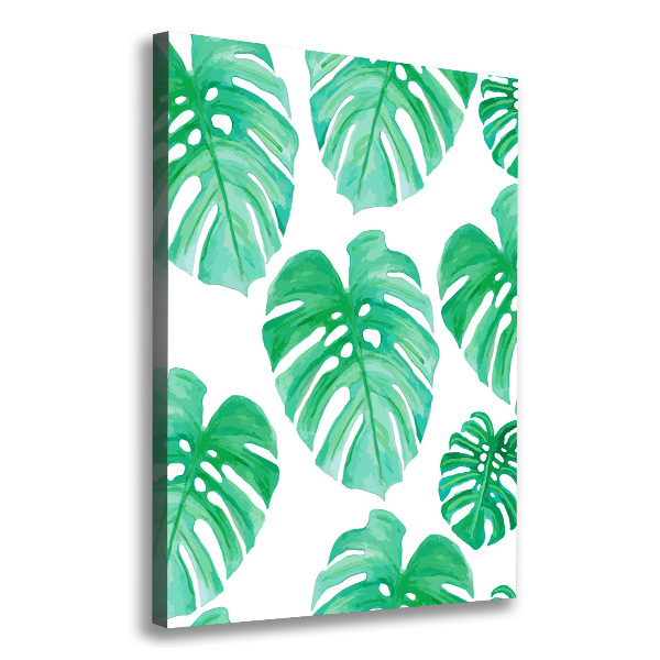 Verticaal canvasschilderij Monstera