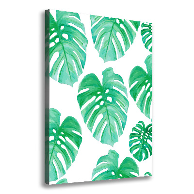 Verticaal canvasschilderij Monstera