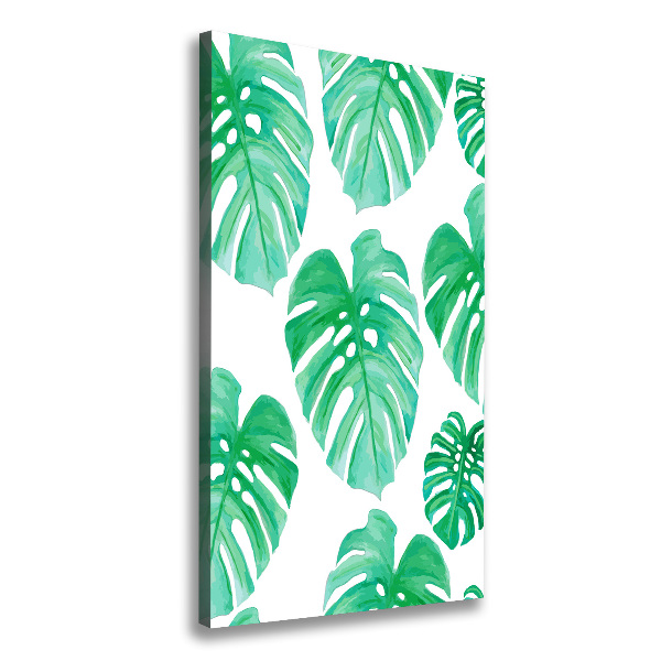 Verticaal canvasschilderij Monstera
