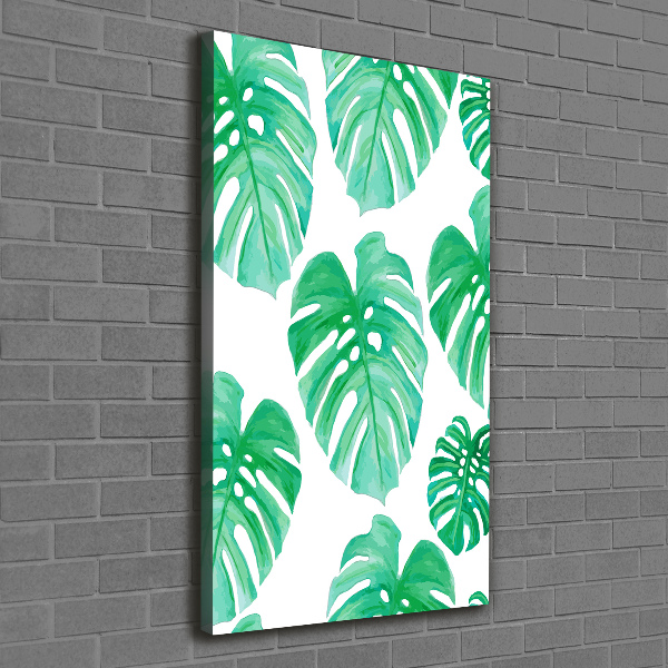 Verticaal canvasschilderij Monstera