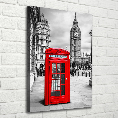 Verticale foto op canvas Londen, Engeland